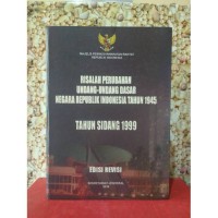 Risalash Perubahan Undang-Undang Dasar Tahun 1945