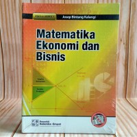 Matematika Ekonomi dan Bisnis Edisi 2 Buku 1