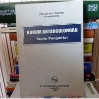 Image of Hukum Antar Golongan Suatu Pengantar