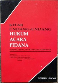 Image of Kitab Undang-Undang Hukum Acara Pidana