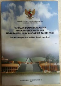 Image of Majelis Permusyawaratan Rakyat RI Panduan Masyarakat UUD Negara RI Tahun 1945 Ketetapan Majelis Permusyawaratan Rakyat RI