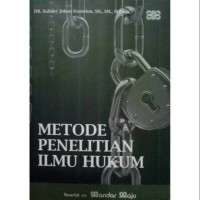 Image of Metode Penelitian Ilmu Hukum