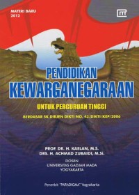 Image of Pendidikan Kewarganegaraan untuk Perguruan Tinggi Berdasarkan SK Dirjen Dikti No.43/Dikti/Kep/2006
