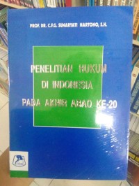 Image of Penelitian Hukum di Indonesia pada Akhir Abad ke-20