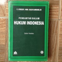 Image of Pengantar Dalam Hukum Indonesia