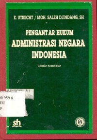 Image of Pengantar Hukum Administrasi  Negara Indonesia