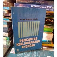 Image of Pengantar Kebijaksanaan Ekonomi