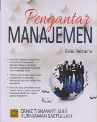 Image of Pengantar Manajemen,Edisi Pertama
