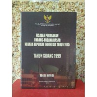 Image of Risalash Perubahan Undang-Undang Dasar Tahun 1945