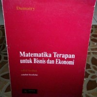 Image of Matematika Terapan untuk Bisnis dan Ekonomi